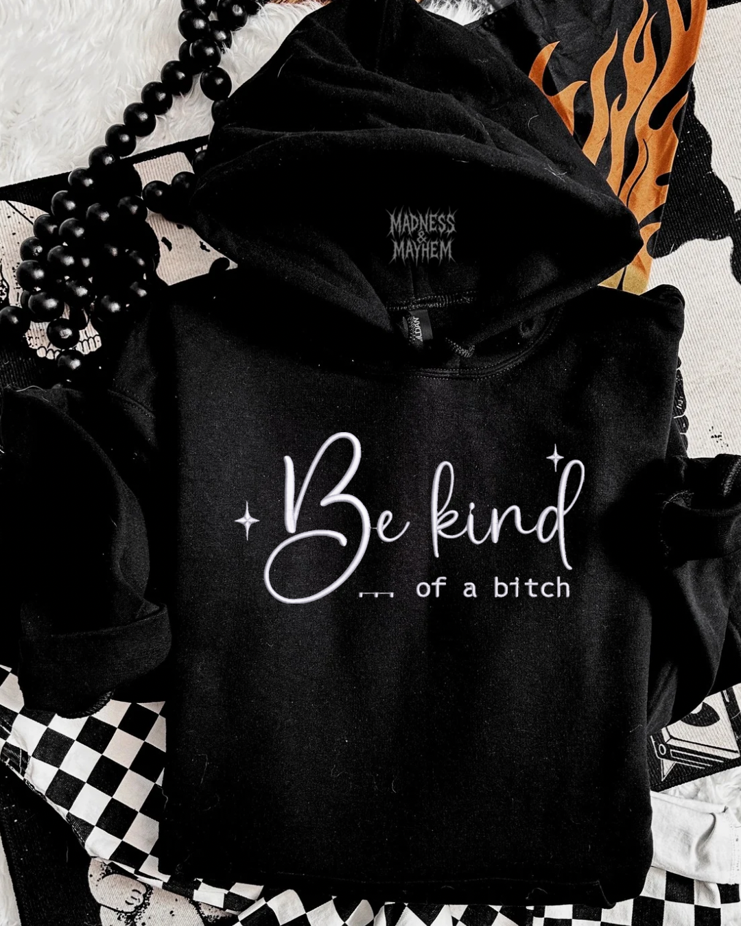 Be kind Embroidered Hoodie
