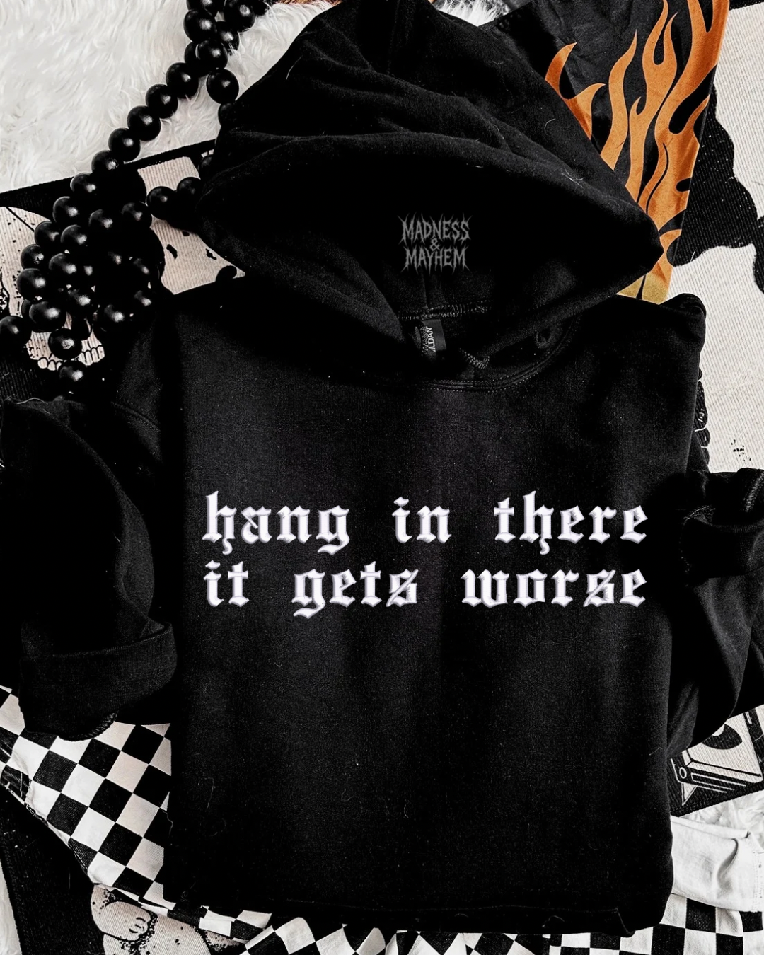 Hang in there Embroidered Hoodie