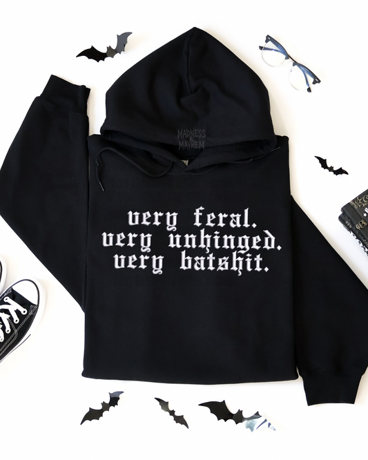 Very feral Embroidered Hoodie