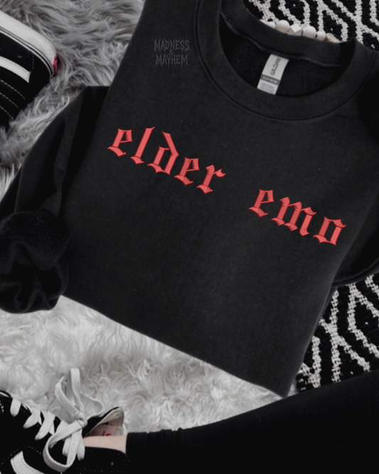 Elder emo embroidered sweatshirt
