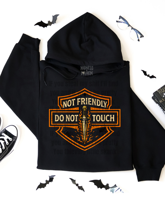Not friendly HD hoodie