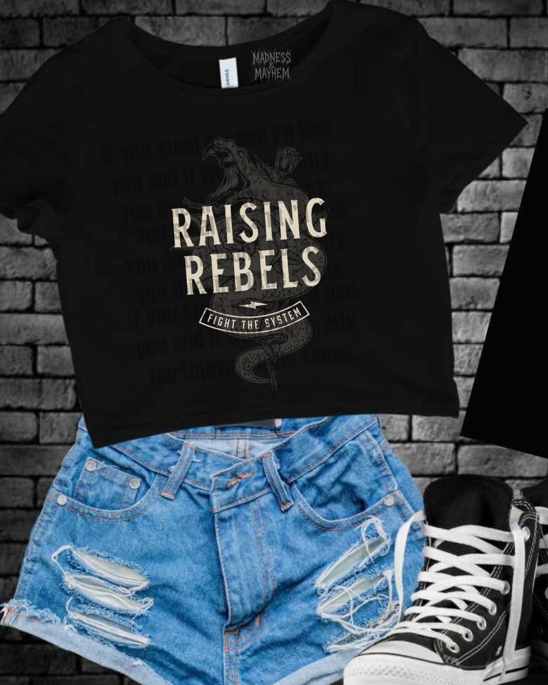Raising rebels Cropped Tee