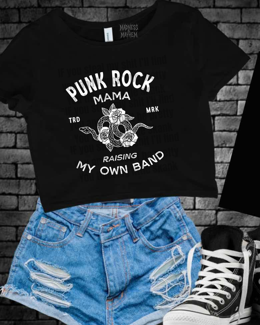Punk rock mama Cropped Tee