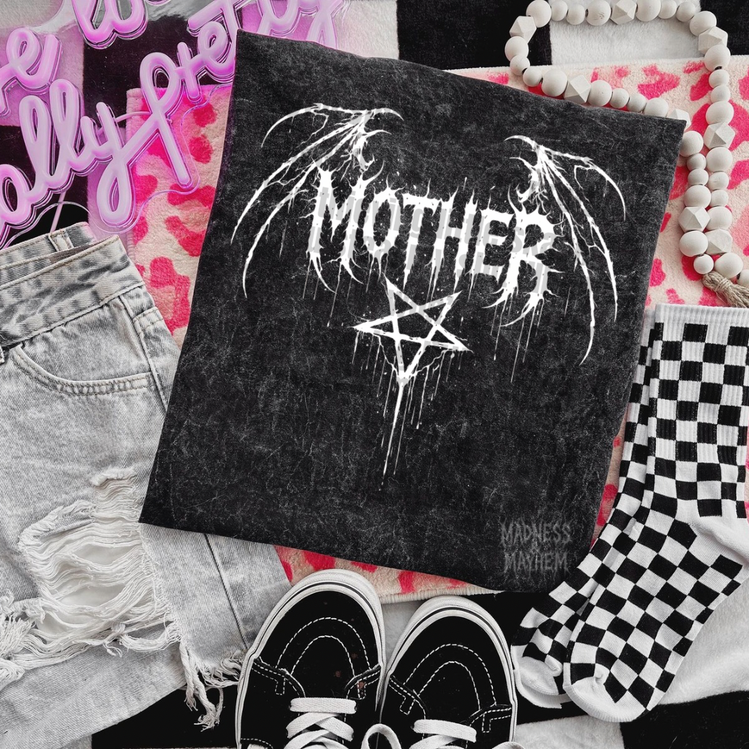 Sinister mother mineral wash tee