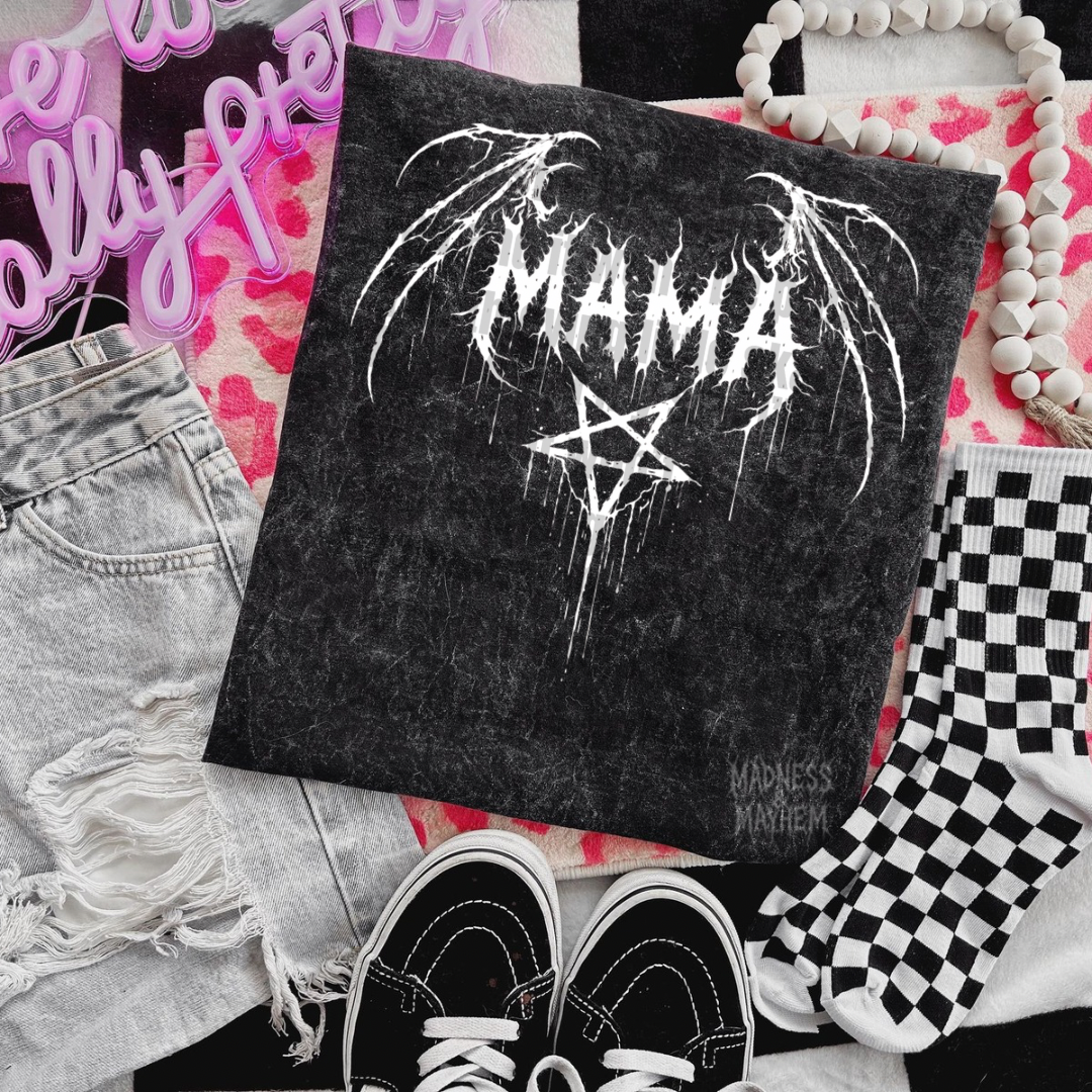 Sinister mama mineral wash tee