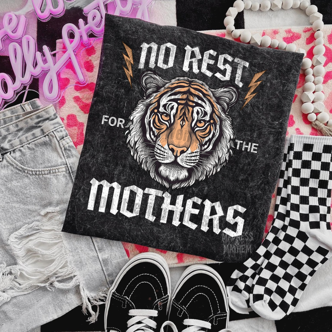 No rest for the mothers mineral wash tee