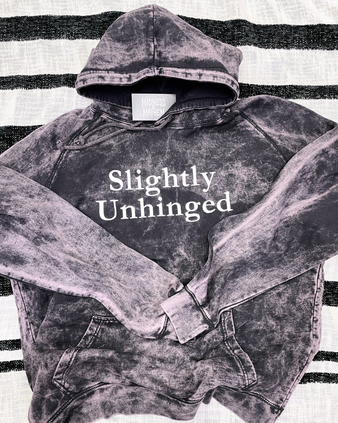 slightly unhinged mineral wash Hoodie