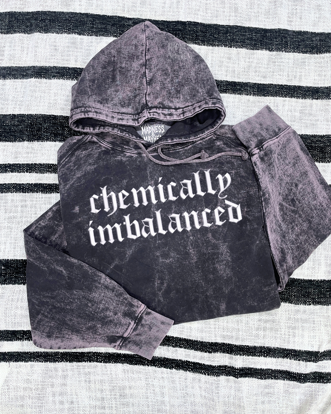 Chemically imbalanced mineral wash Hoodie
