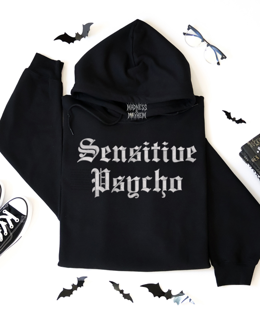 Sensitive psycho Embroidered Hoodie