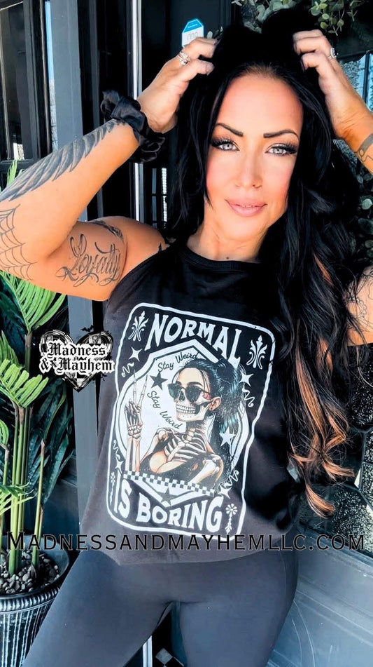 Normal is boring rockstar tank