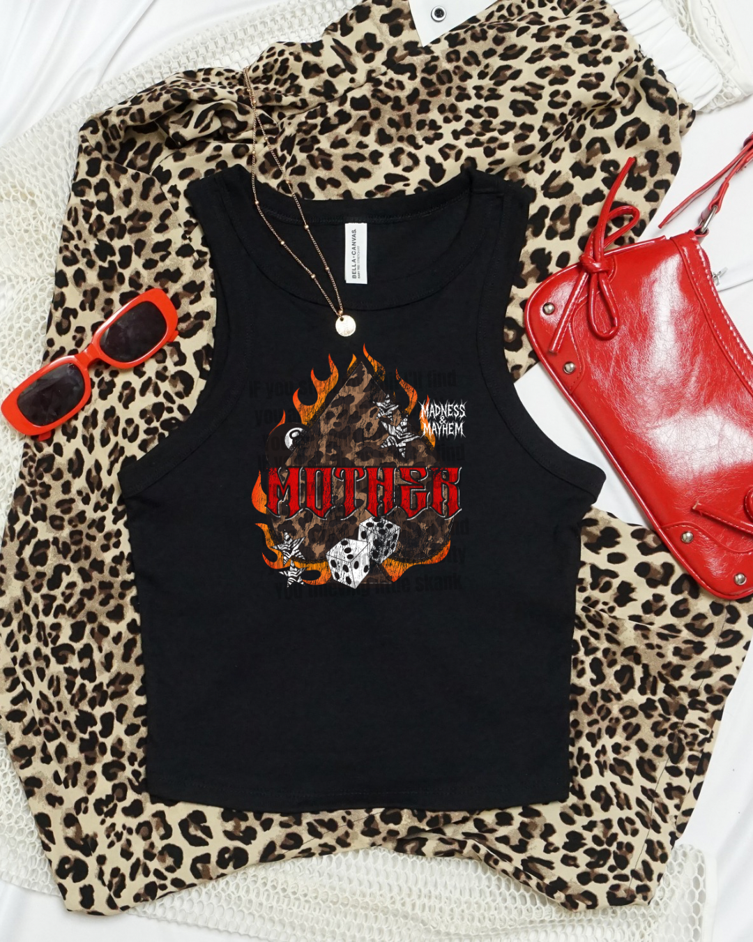 Mother spade cropped tank