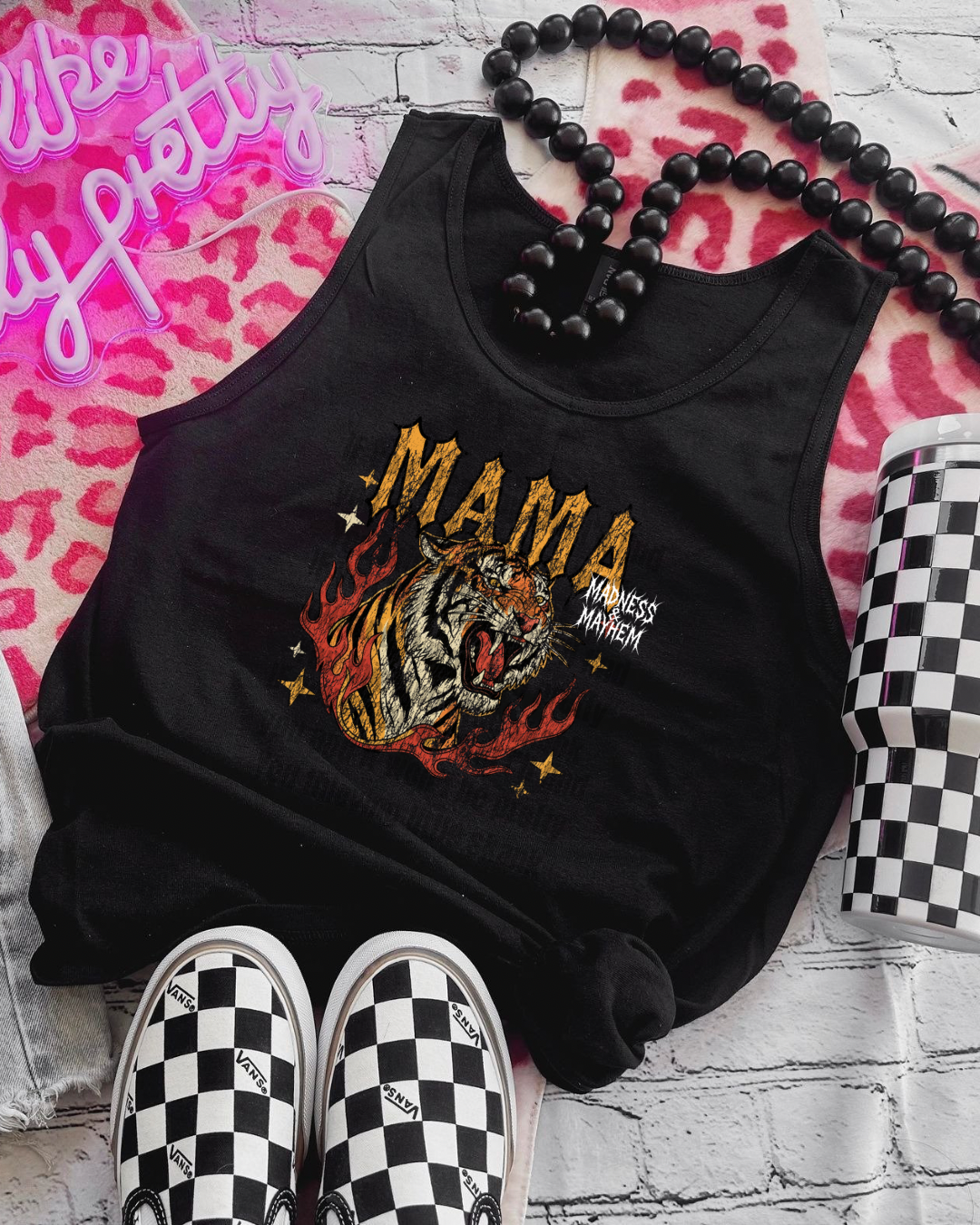 Mama tiger unisex tank