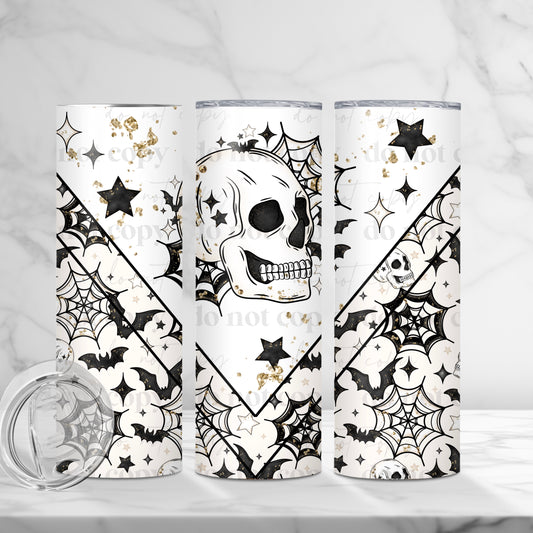 Spooky Skull  20 oz tumbler (finished product)