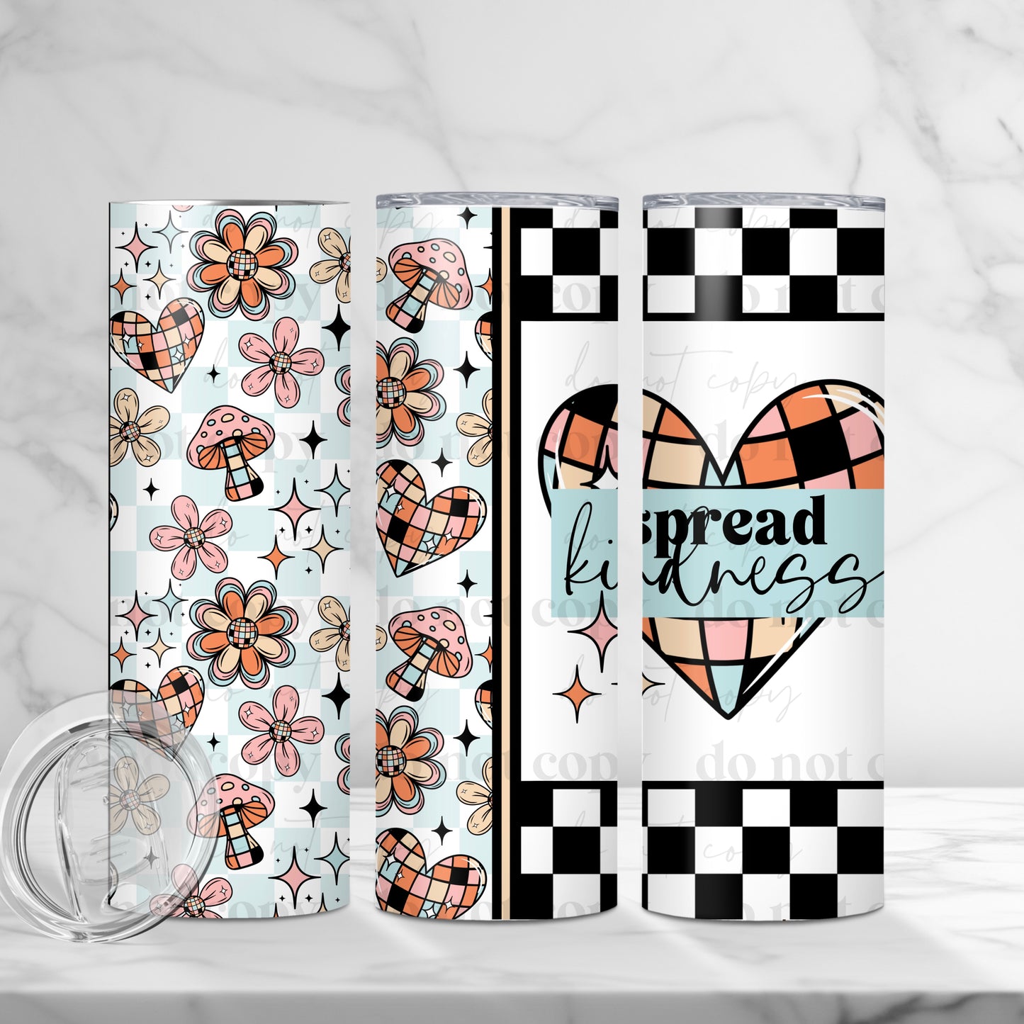 Spread Kindness 20z Tumbler Wrap (sublimation transfer)