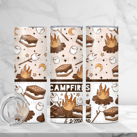 Campfire smores 20z Tumbler Wrap (sublimation transfer)