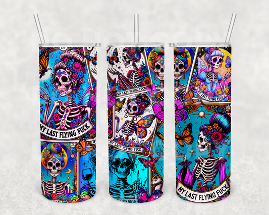 flying fuck tarot card 20z Tumbler Wrap (sublimation transfer)