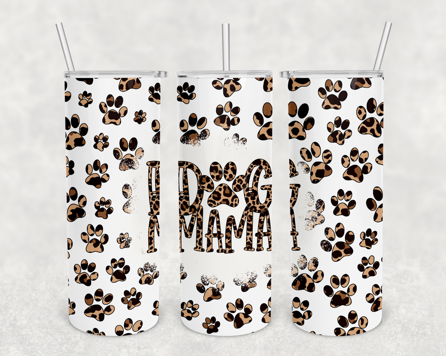 Leopard Dog Mama 20z Tumbler Wrap (sublimation transfer)