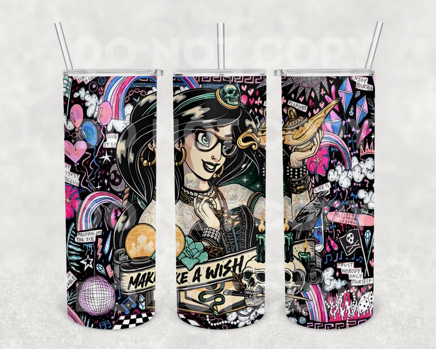 Make a Wish 20z Tumbler Wrap (sublimation transfer)