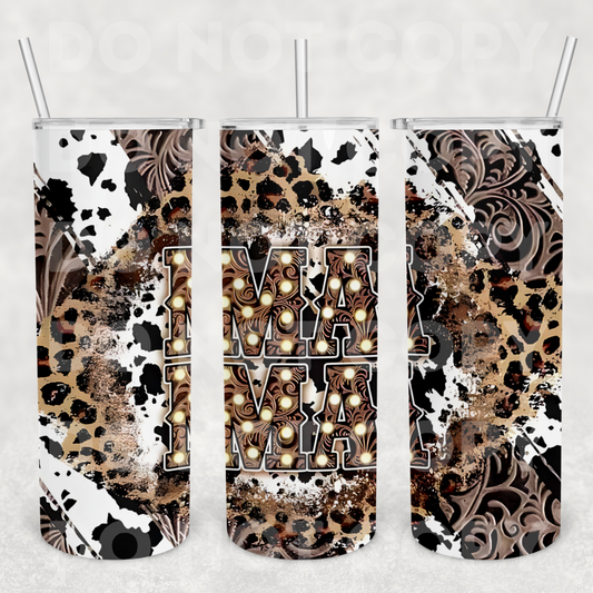 Mama Marquee 20z Tumbler Wrap (sublimation transfer)