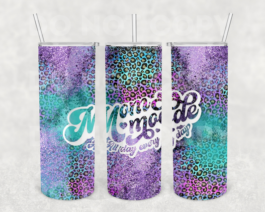 Mom mode leopard 20z Tumbler Wrap (sublimation transfer)