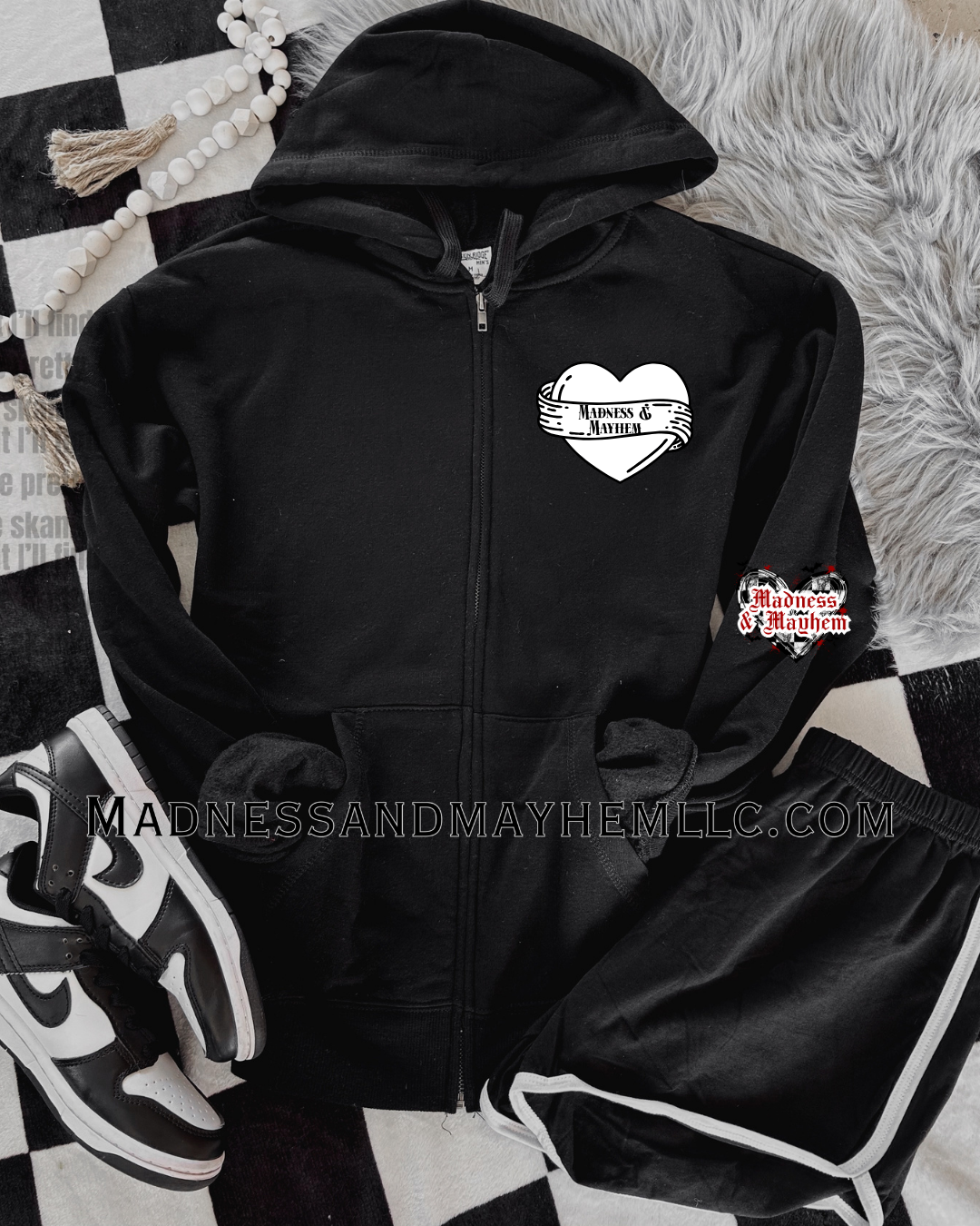 Cool tattoos zip up hoodie