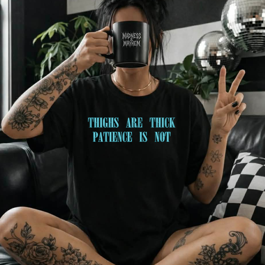 Thick thighs Embroidered Tshirt