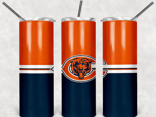 Bears football 20z Tumbler Wrap (sublimation transfer)