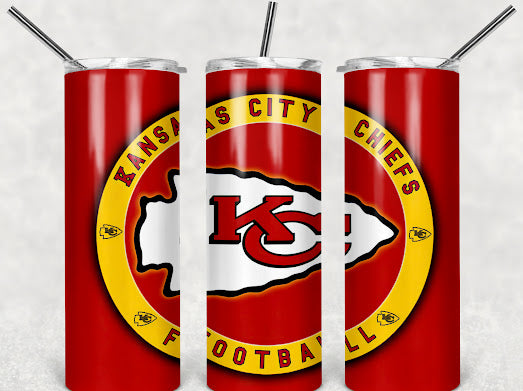 Cheifs football 20z Tumbler Wrap (sublimation transfer)