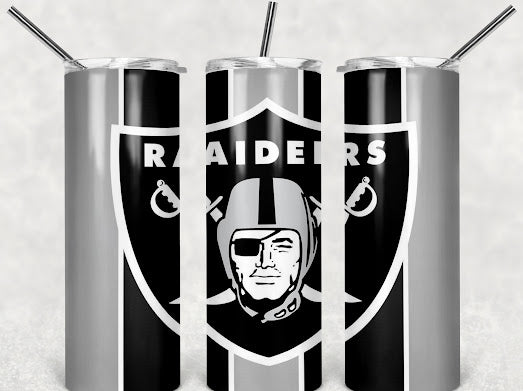 Raiders football 20z Tumbler Wrap (sublimation transfer)