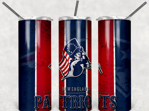 New England football 20z Tumbler Wrap (sublimation transfer)