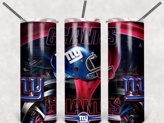 Giants football 20z Tumbler Wrap (sublimation transfer)