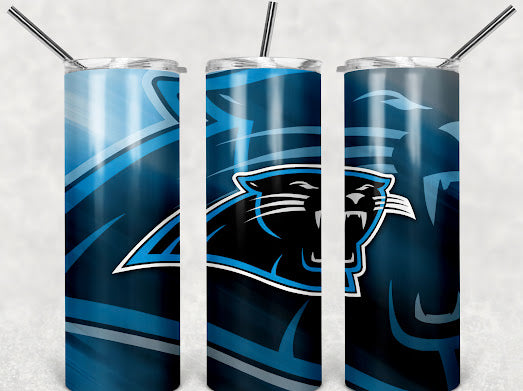 Panthers football 20z Tumbler Wrap (sublimation transfer)