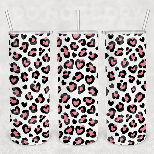 Pink Leopard 20z Tumbler Wrap (sublimation transfer)