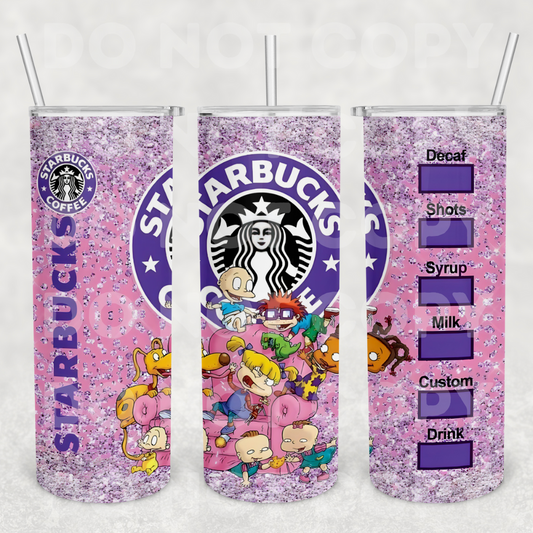 Rugrats Coffee 20z Tumbler Wrap (sublimation transfer)