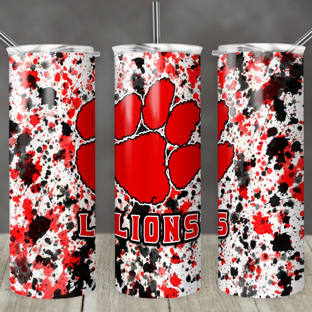 Minerva Lions paw 20 oz tumbler (finished product) CAN BE PERSONLAIZED!
