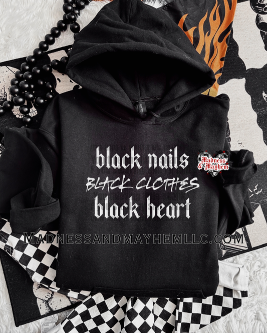 Black Nails Hoodie