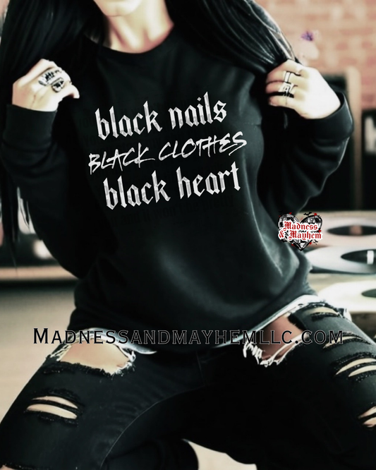 Black nails Sweatshirt