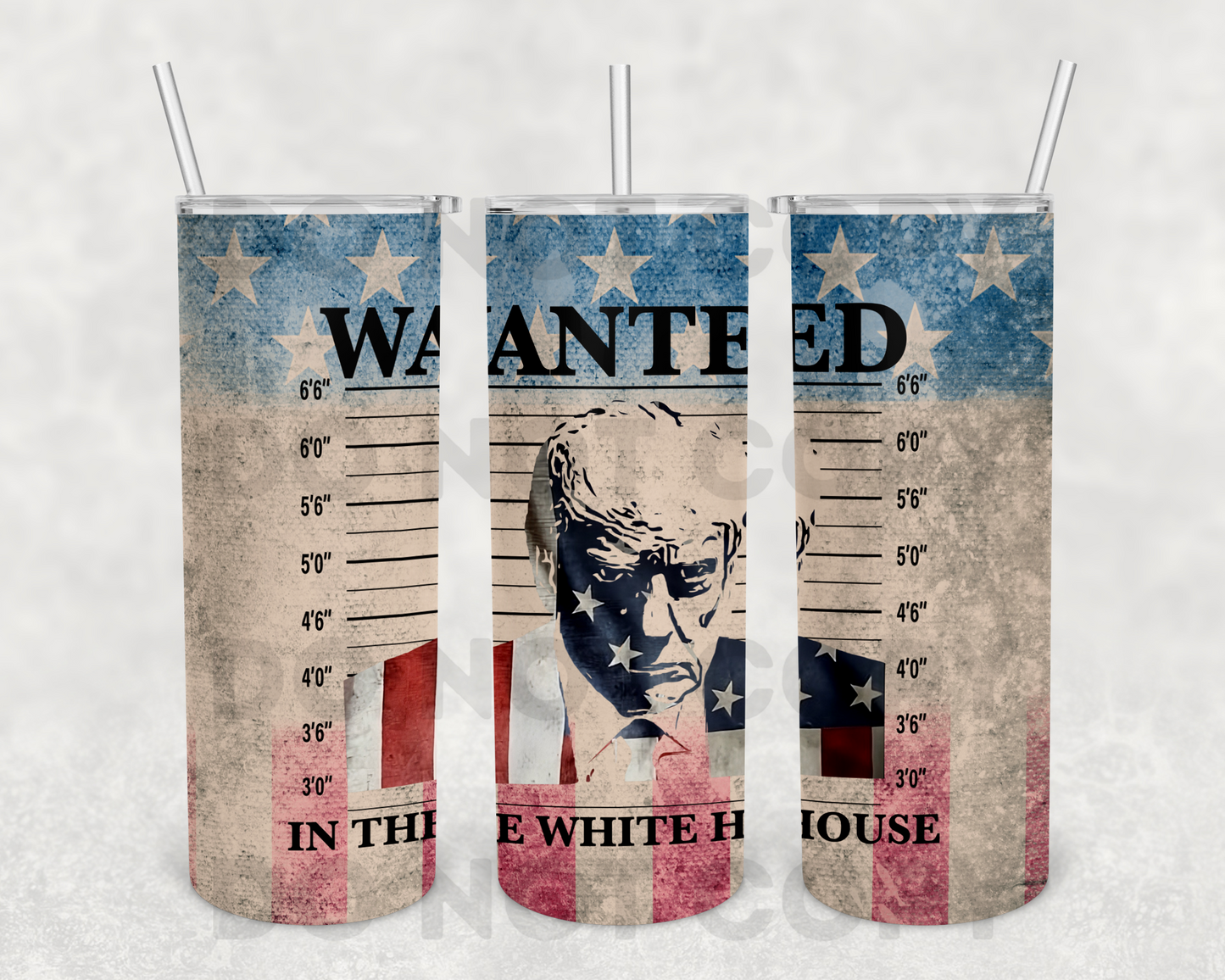 Wanted in the Whitehouse 20z Tumbler Wrap (sublimation transfer)