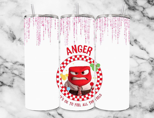 anger 20oz Tumbler Wrap (sublimation transfer)