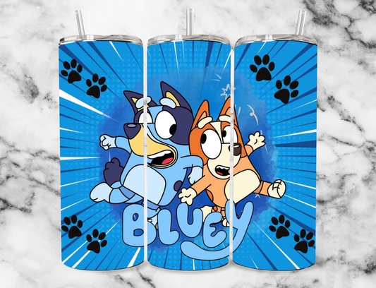 bluey 20oz Tumbler Wrap (sublimation transfer)