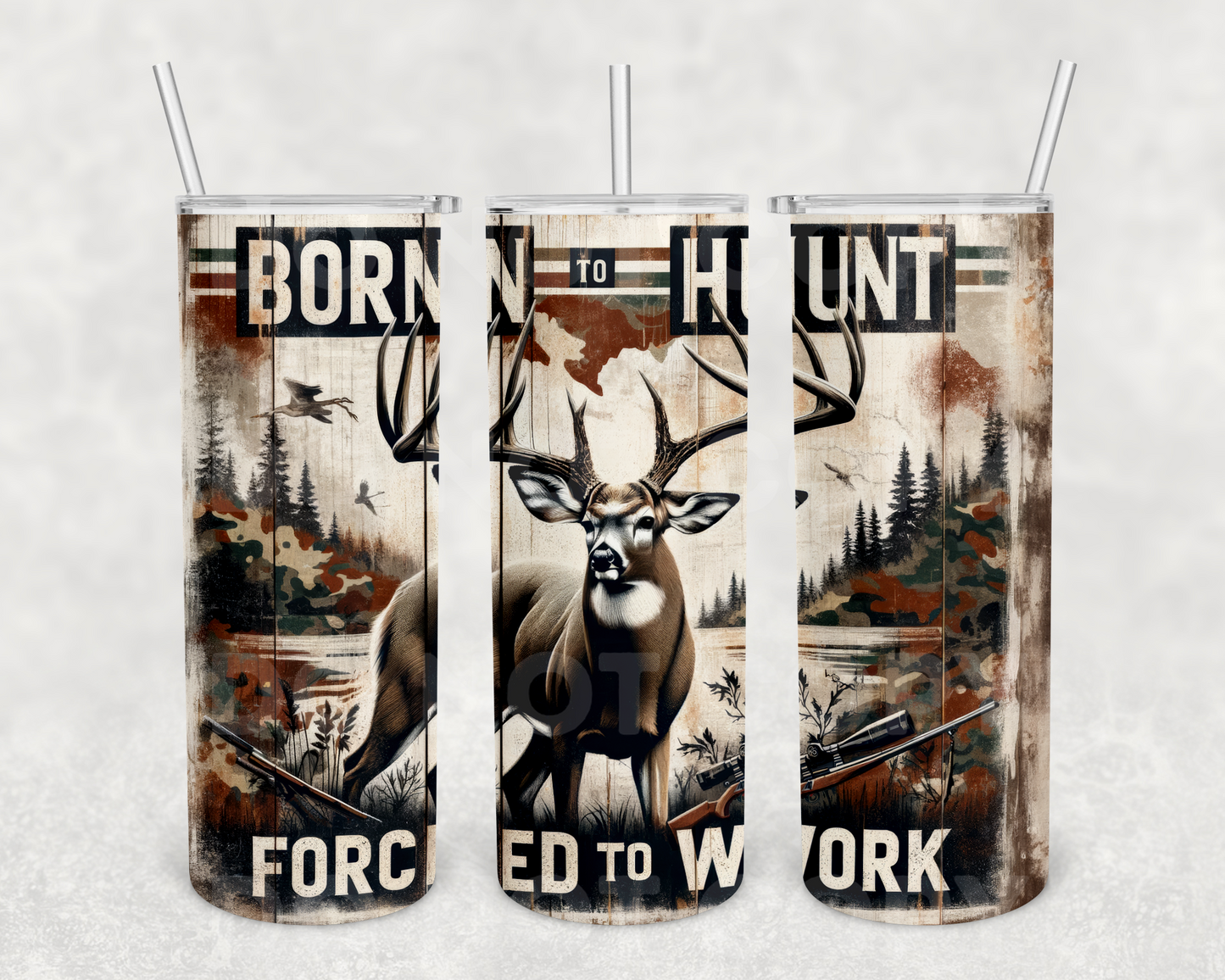 Born to hunt 20oz Tumbler Wrap (sublimation transfer)