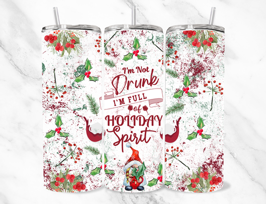 Holiday Spirit Tumbler wrap 20z Tumbler Wrap (sublimation transfer)