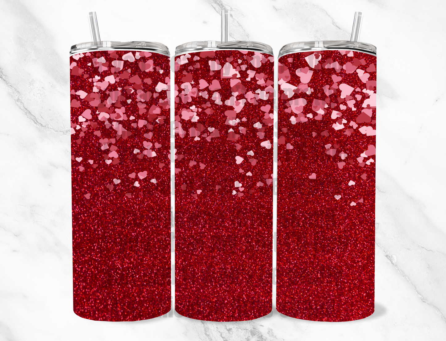 Valentine Glitter 20z Tumbler Wrap (sublimation transfer)