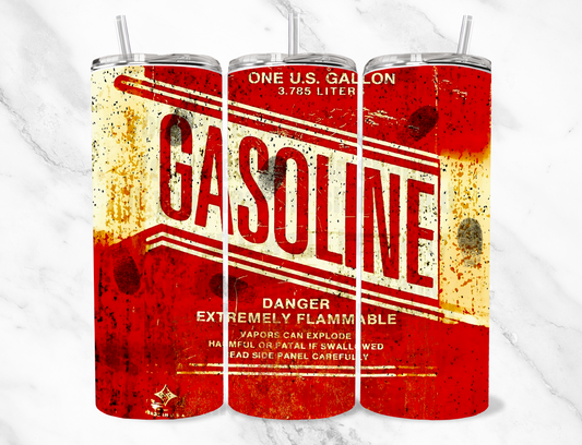 Gasoline 20z Tumbler Wrap (sublimation transfer)