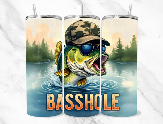 Basshole 20z Tumbler Wrap (sublimation transfer)