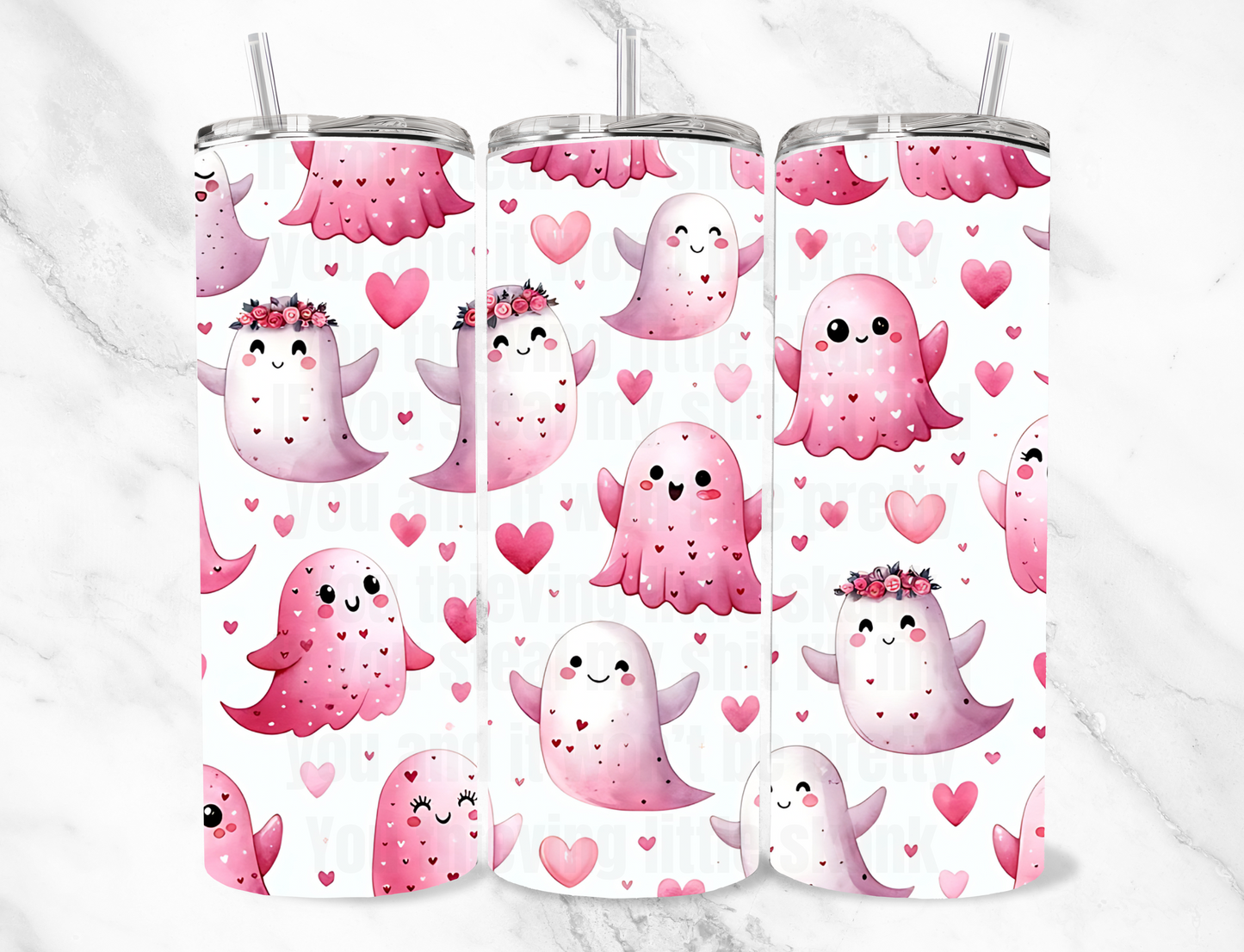 Love ghosts 20z Tumbler Wrap (sublimation transfer)