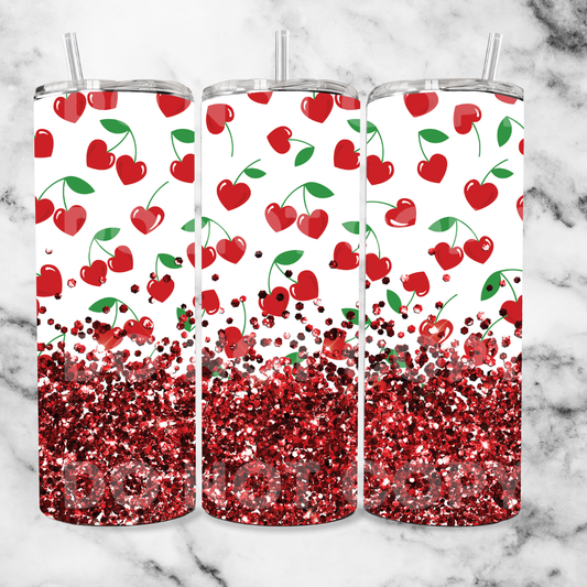 cherries 20oz Tumbler Wrap (sublimation transfer)