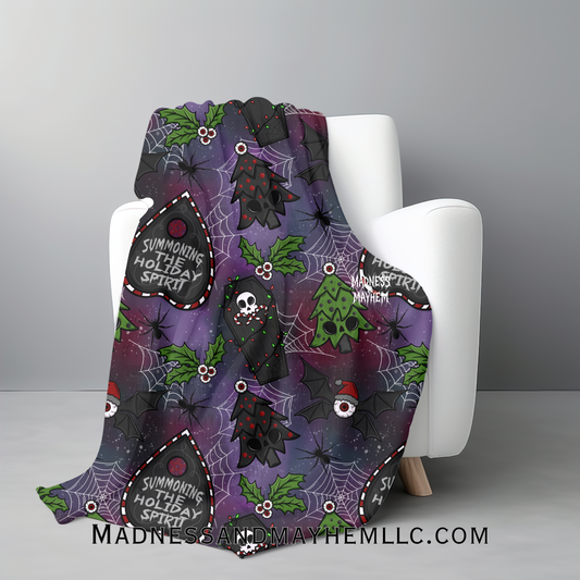 summoning the holiday spirit blanket