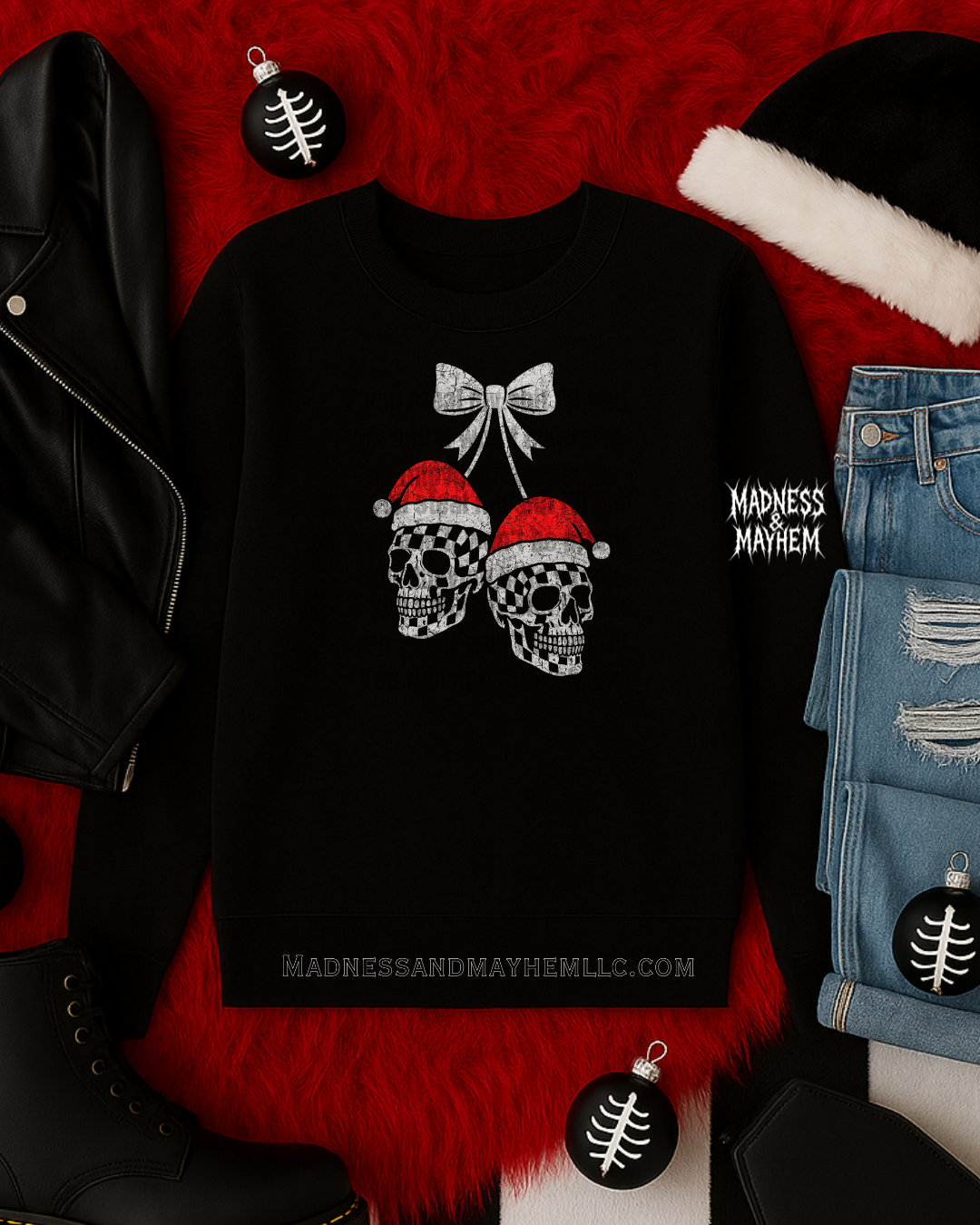 christmas cherry sweatshirt