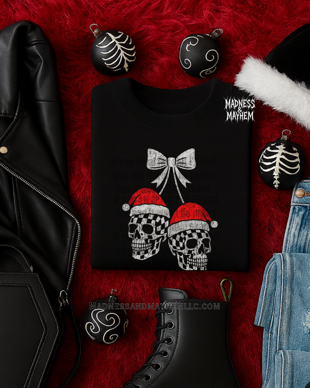 christmas cherry tshirt